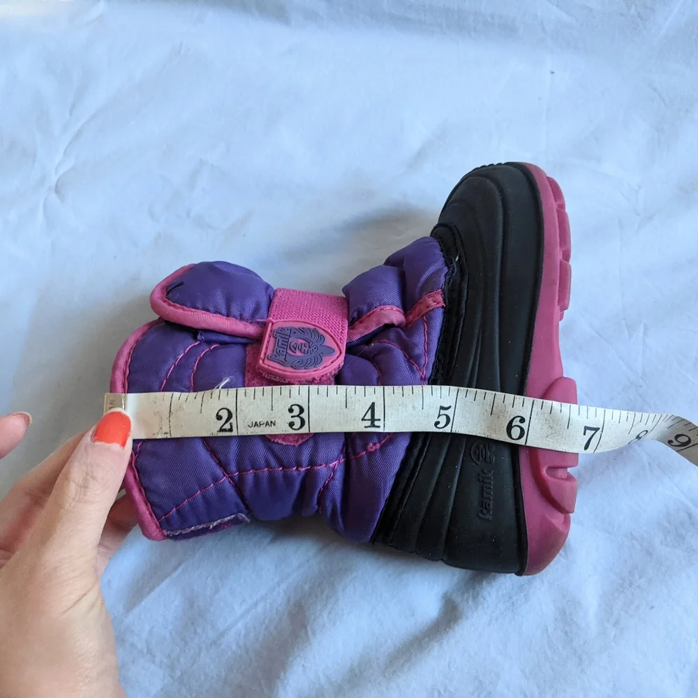 Kamik Baby Girl Insulated Winter boots size 7
